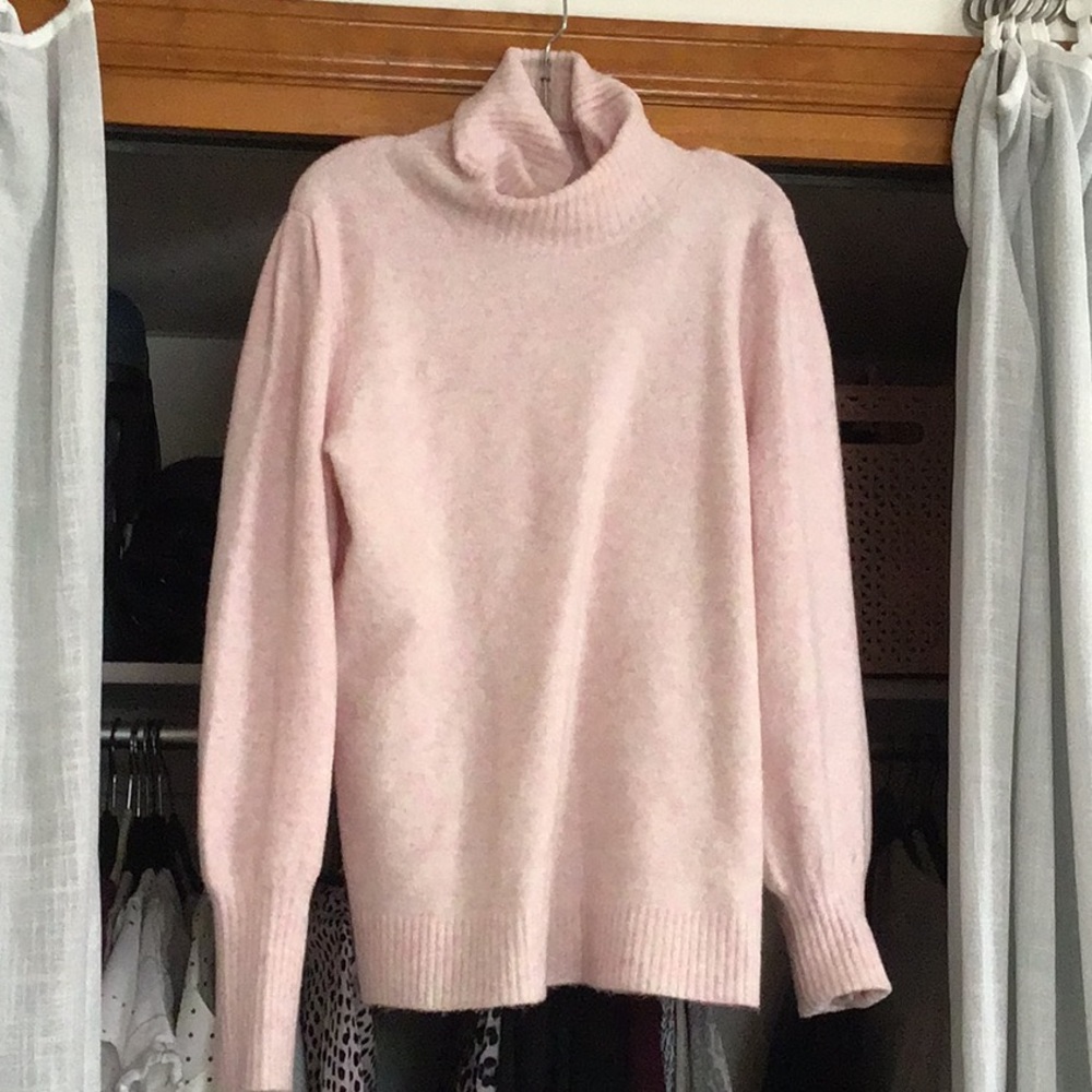 Pink bell sleeve sweater from J. Crew Factory